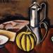 Still Life with Coffee Pot and Melon